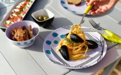 Berger Dots Melamin Geschirr-Set 16-tlg. Blau 7 Berger Dots Melamin Geschirr-Set 16-tlg. Blau -Campingausrüstung 260273 1859640