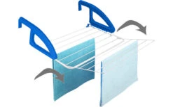 Metaltex Bries Heizungs- Und Balkonwäschetrockner Blau / Weiß -Campingausrüstung 352244 2435093 1