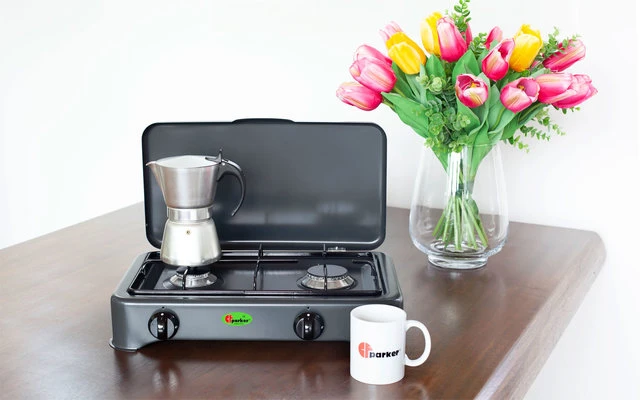CF Parker 2-flammiger Gaskocher mit Zündsicherung anthrazit CF Parker 2-flammiger Gaskocher Mit Zündsicherung Anthrazit -Campingausrüstung 397968 2906103