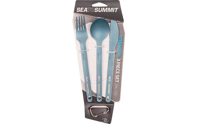Sea to Summit Titanium 3-teiliges Besteck Set (Messer, Gabel und Löffel) Sea To Summit Titanium 3-teiliges Besteck Set (Messer, Gabel Und Löffel) -Campingausrüstung 414882 3041976