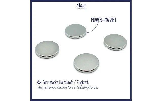 silwy® Power Magnete inkl. 4 Klebepunkte Silwy® Power Magnete Inkl. 4 Klebepunkte -Campingausrüstung 435756 3104664