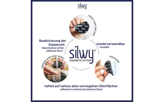 silwy® Power Magnete inkl. 4 Klebepunkte Silwy® Power Magnete Inkl. 4 Klebepunkte -Campingausrüstung 435789 3104682