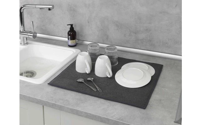 Wenko Mikrofaser Abtropfmatte Miko Grau Wenko Mikrofaser Abtropfmatte Miko Grau -Campingausrüstung 492428 3504797