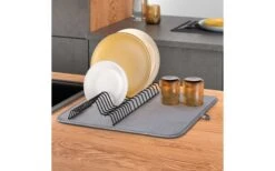 Metaltex Dry-Tex 2-in-1 Abtropfgestell Mit Microfasermatte Silber -Campingausrüstung 497090 3367256