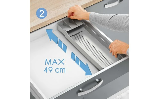 Metaltex Bestecksammler Uni-Fit grau Metaltex Bestecksammler Uni-Fit Grau -Campingausrüstung 497507 3346479