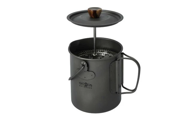 Origin Outdoors French Press 3 in 1 Titan Kaffeekocher Origin Outdoors French Press 3 In 1 Titan Kaffeekocher -Campingausrüstung 503219 3337317