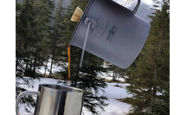 Origin Outdoors French Press 3 in 1 Titan Kaffeekocher Origin Outdoors French Press 3 In 1 Titan Kaffeekocher -Campingausrüstung 505311 3337341
