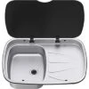Thetford Argent Sink Spülbecken Links 9,6 Liter 1 Thetford Argent Sink Spülbecken Links 9,6 Liter -Campingausrüstung 510416 3381018