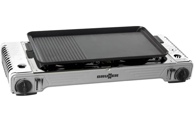 Brunner Devil Double Grill 2-flammiger Kartuschen-Gaskocher Brunner Devil Double Grill 2-flammiger Kartuschen-Gaskocher -Campingausrüstung 538516 3677912