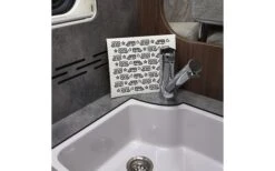 Pufz Schwedisches Geschirrtuch Wohnwagen Muster Grau -Campingausrüstung 552865 3623236 2