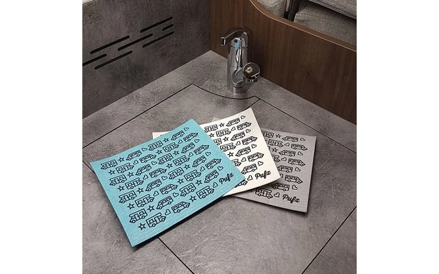 Pufz Schwedisches Geschirrtuch Wohnwagen weiß Pufz Schwedisches Geschirrtuch Wohnwagen Weiß -Campingausrüstung 553348 3623242 1