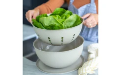 Koziol Sieb Palsby Abtropfsieb Nature Ash Grey -Campingausrüstung 590463 4297415