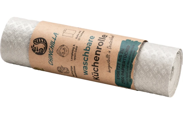 Chinchilla Waschbare Küchenrolle aus Holzzellulose und Baumwolle grau Chinchilla Waschbare Küchenrolle Aus Holzzellulose Und Baumwolle Grau -Campingausrüstung 599759 4445343