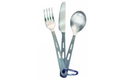 Optimus Titanium Besteck Set 3 Teilig Silber