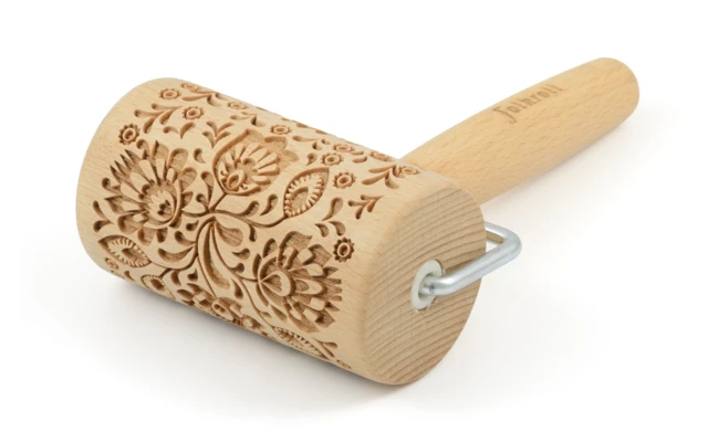 Teigrolle Folk Floral, mini Teigrolle Folk Floral, Mini -Campingausrüstung 616395 4467255