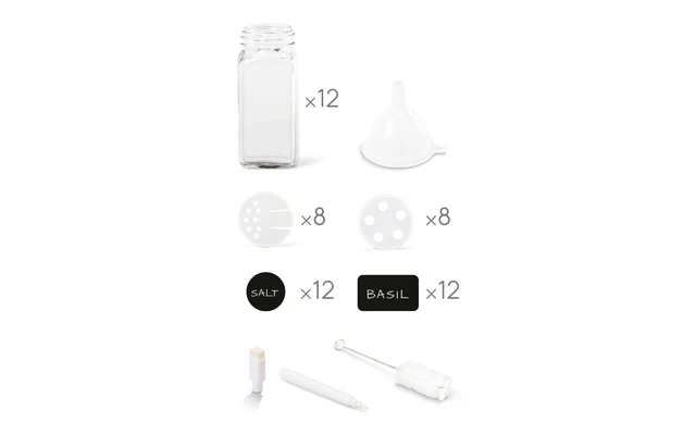 Metaltex Shake-It Gewürzstreuer Set 12 Gläser Metaltex Shake-It Gewürzstreuer Set 12 Gläser -Campingausrüstung 647481 4562553