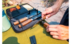 GSI Rakau Gourmet Messer Set Inklusive Schneidebrett Und Messerschärfer 7 Teilig -Campingausrüstung 659277 4582197