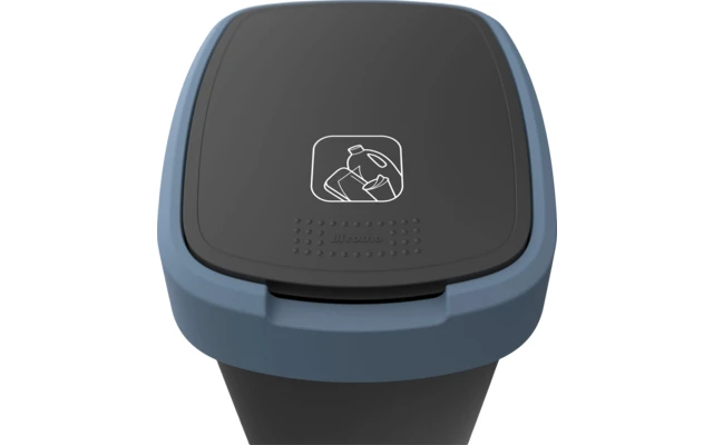 Rotho Twist Abfalleimer mit Schwing- und Klappdeckel 25 Liter dunkelsilber Rotho Twist Abfalleimer Mit Schwing- Und Klappdeckel 25 Liter Dunkelsilber -Campingausrüstung 689031 4830092