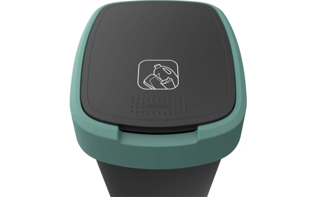 Rotho Twist Abfalleimer mit Schwing- und Klappdeckel 25 Liter dunkelsilber Rotho Twist Abfalleimer Mit Schwing- Und Klappdeckel 25 Liter Dunkelsilber -Campingausrüstung 689040 4830122