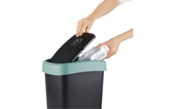 Rotho Twist Abfalleimer Mit Schwing- Und Klappdeckel 25 Liter Dunkelsilber 6 Rotho Twist Abfalleimer Mit Schwing- Und Klappdeckel 25 Liter Dunkelsilber -Campingausrüstung 689406 4830116