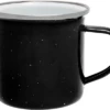 Origin Outdoors Emaille Tasse 360 Ml Schwarz -Campingausrüstung 746381 5037254